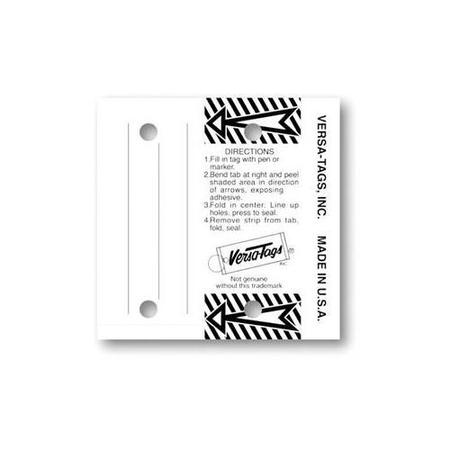 ASP Multi-Use Key Tags, 3" X 3" Folds To 1 1/4" X 3", 250 Per Box: Wht Pk 4120-01